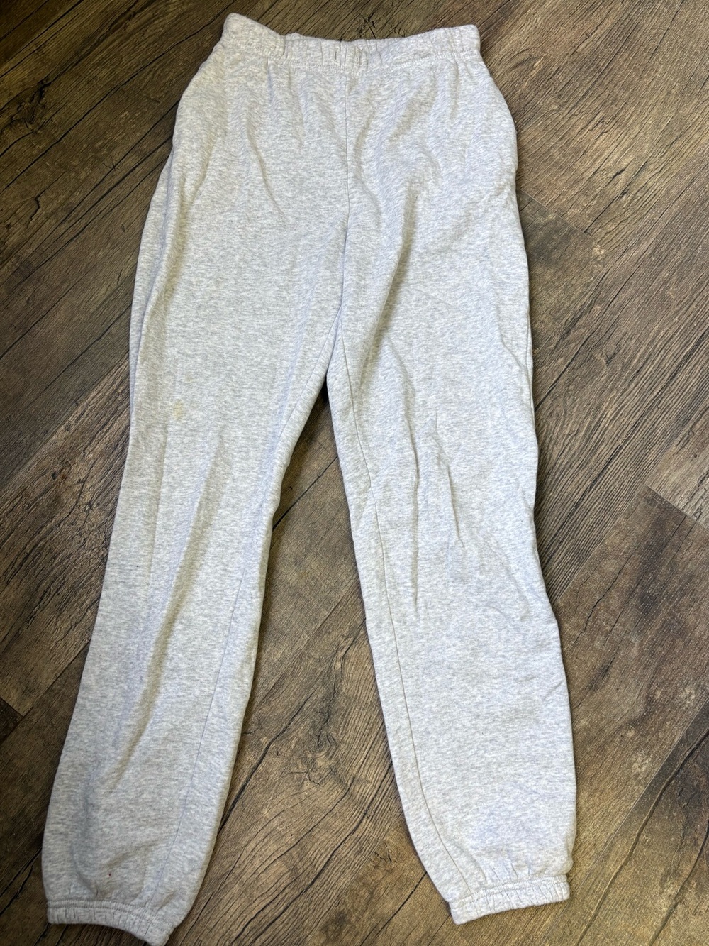 H&M Light Gray Kids Sweatpants Elastic Cuffs